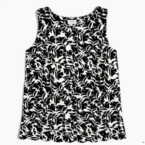 J. Crew Scalloped-Hem Top with Overlapped Back